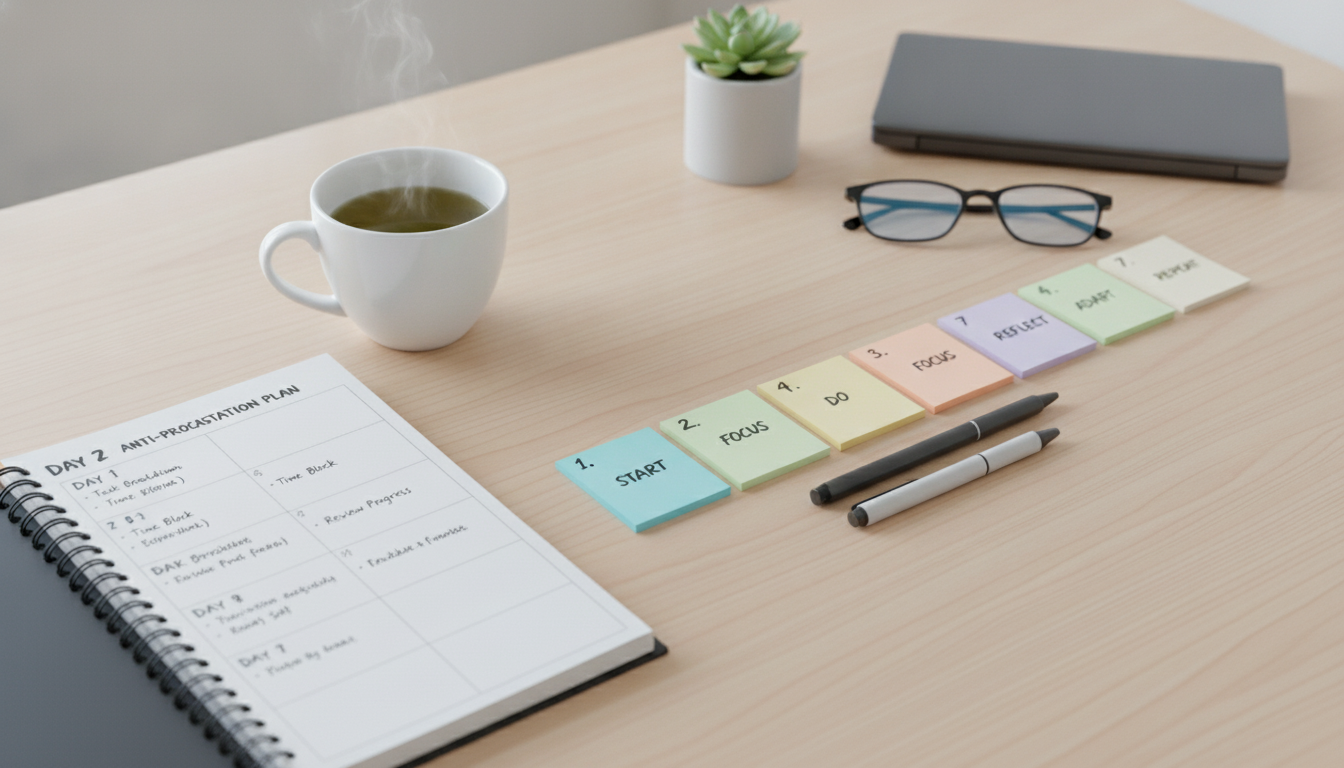 7-Day Anti-Procrastination Plan: Daily Steps to Start